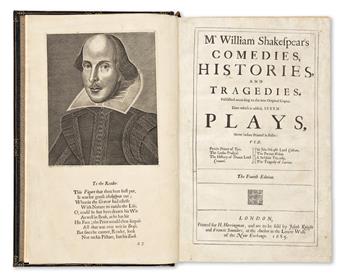 Shakespeare, William (1564-1616) Mr. William Shakespears Comedies, Histories, and Tragedies. Published according to the True Original